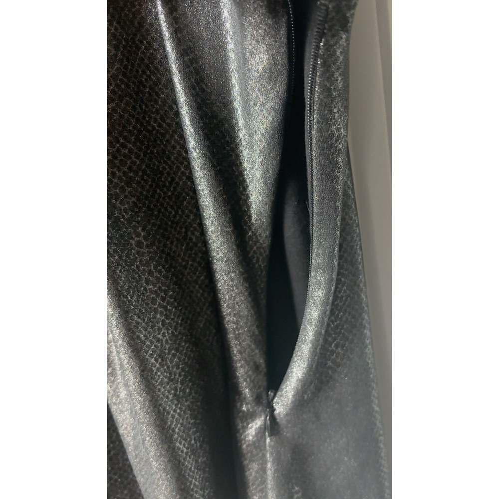 Cache Women S Metallic Silver Halter Top Chain Neck Sleeveless Party Y2K - Picture 4 of 7